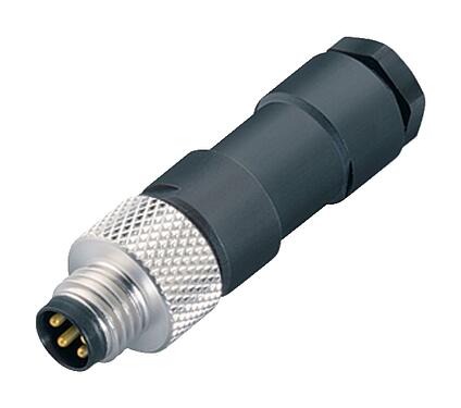 일러스트 99 3383 00 04 - M8 케이블 커넥터, 콘택트 렌즈: 4, 3.5-5.0mm, 차폐되지 않음, 솔더, IP67, UL