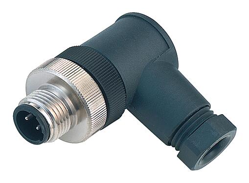 Illustration 99 2529 24 03 - M12 Male angled connector, Contacts: 2+PE, 4.0-6.0 mm, unshielded, screw clamp, IP67