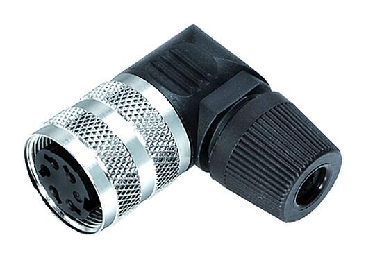 Illustration 09 0144 79 06 - M16 Female angled connector, Contacts: 6 (06-a), 4.0-6.0 mm, unshielded, solder, IP40