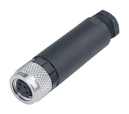 일러스트 99 3376 100 04 - M8 케이블 소켓, 콘택트 렌즈: 4, 3.5-5.0mm, 차폐되지 않음, 나사 클램프, IP67, UL