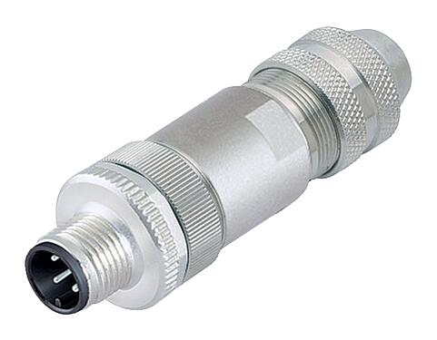 Illustration 99 3729 810 04 - M12 Male cable connector, Contacts: 4, 6.0-8.0 mm, shieldable, screw clamp, IP67, UL