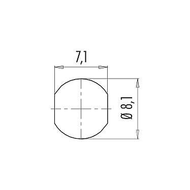 Assembly instructions / Panel cut-out 99 9215 060 05 - Snap-In Male panel mount connector, Contacts: 5, unshielded, solder, IP67, UL
