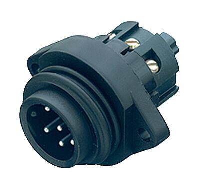 Illustration 09 0219 00 07 - RD24 Male panel mount connector, Contacts: 6+PE, unshielded, screw clamp, IP67