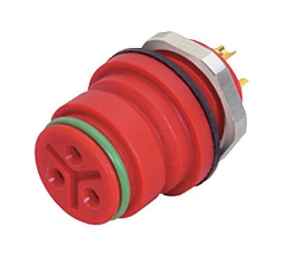 Illustration 99 9136 50 12 - Snap-In Female panel mount connector, Contacts: 12, unshielded, solder, IP67, UL, VDE