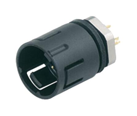 Illustration 99 9207 00 03 - Snap-In Male panel mount connector, Contacts: 3, unshielded, solder, IP67, UL