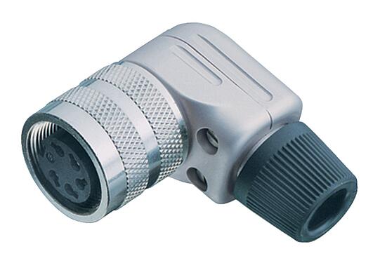 Illustration 99 0144 12 06 - M16 Female angled connector, Contacts: 6 (06-a), 6.0-8.0 mm, shieldable, solder, IP40