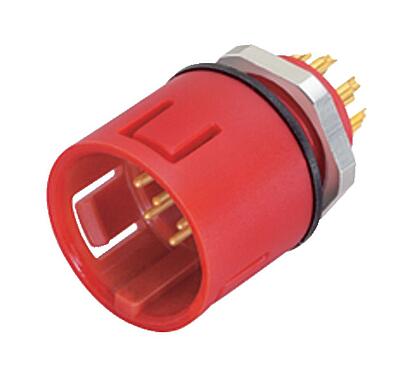 Illustration 99 9107 50 03 - Snap-In Male panel mount connector, Contacts: 3, unshielded, solder, IP67, UL, VDE