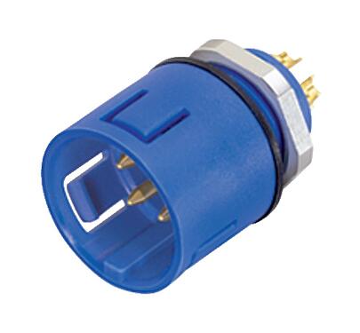 Illustration 99 9127 60 08 - Snap-In Male panel mount connector, Contacts: 8, unshielded, solder, IP67, UL, VDE