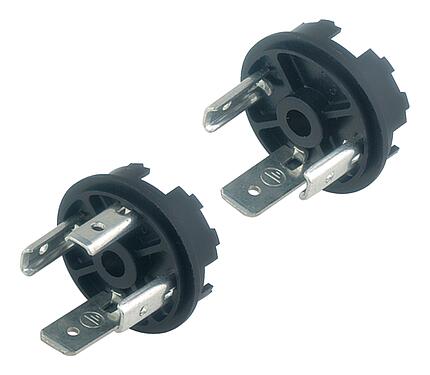 Illustration 43 1707 000 04 - Male power connector, Contacts: 3+PE, unshielded, solder, IP40 without seal, VDE, ESTI+