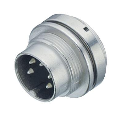 Illustration 09 0127 00 07 - M16 Male panel mount connector, Contacts: 7 (07-a), unshielded, solder, IP67, UL