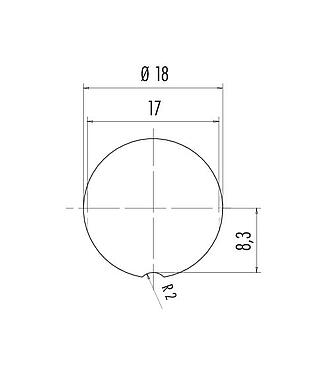 Assembly instructions / Panel cut-out 09 0128 99 07 - M16 Female panel mount connector, Contacts: 7 (07-a), unshielded, THT, IP67, UL, front fastened