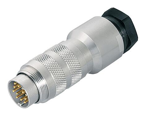 插图 99 5829 15 12 - M16 直头针头电缆连接器, 极数: 12 (12-a), 8.0-10.0mm, 可接屏蔽, 焊接, IP67, UL