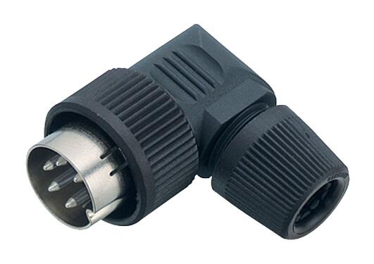 Illustration 99 0645 72 08 - Bayonet Male angled connector, Contacts: 8, 6.0-8.0 mm, unshielded, solder, IP40