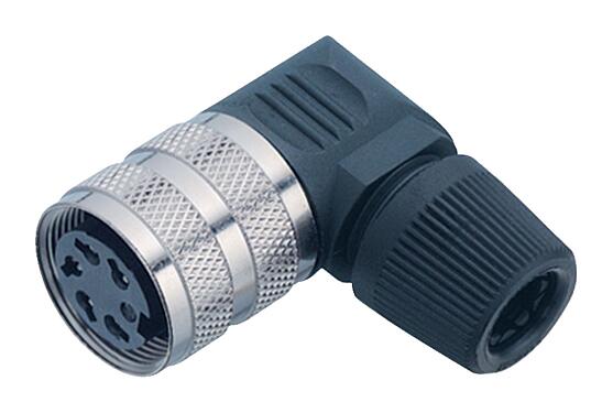 Illustration 09 0142 72 05 - M16 Female angled connector, Contacts: 5 (05-b), 6.0-8.0 mm, unshielded, solder, IP40